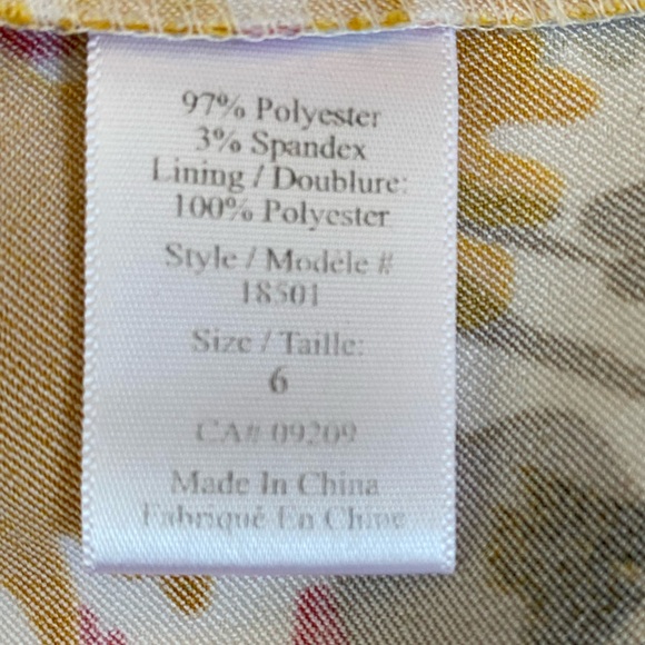 Cleo Floral Chic Sleeveless Empire Waist Fitted Cottagecore Mini Dress size 6 - Picture 15 of 16